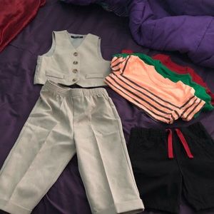 Bundle 2T vest, pants, shorts and 3 T-shirt’s
